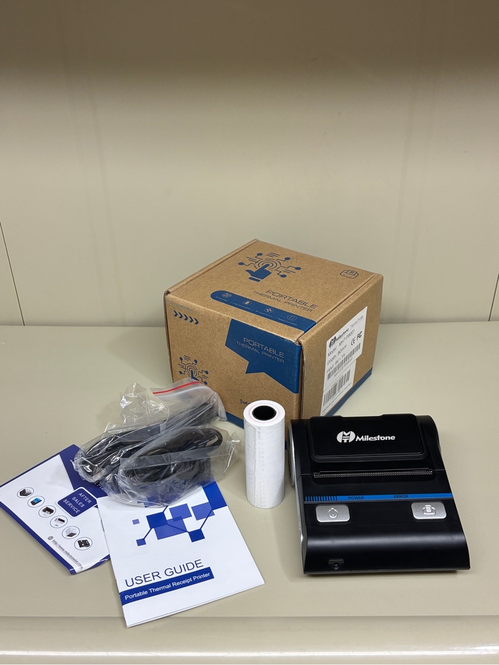 Milestone MHT-P8001 Portable 80mm Thermal Printer BT+USB Dual-mode Wireless